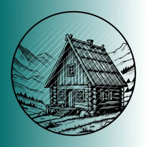 Berghütte | Plotterdatei SVG & PNG