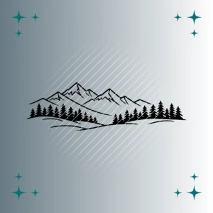 Berglandschaft | Plotterdatei SVG & PNG