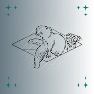 Capybara & Tukan | Plotterdatei | SVG & PNG