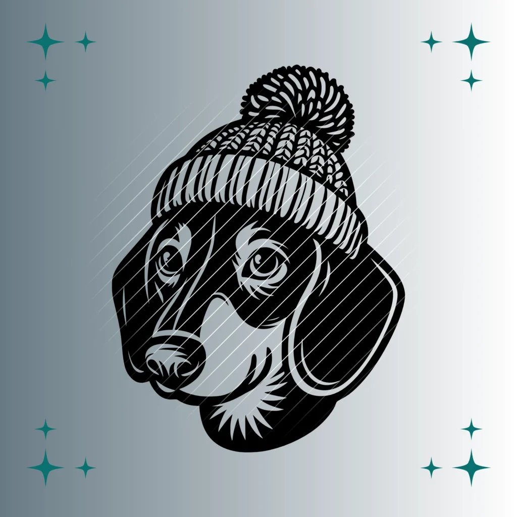 Dackel Bommelmütze | Plotterdatei | SVG & PNG