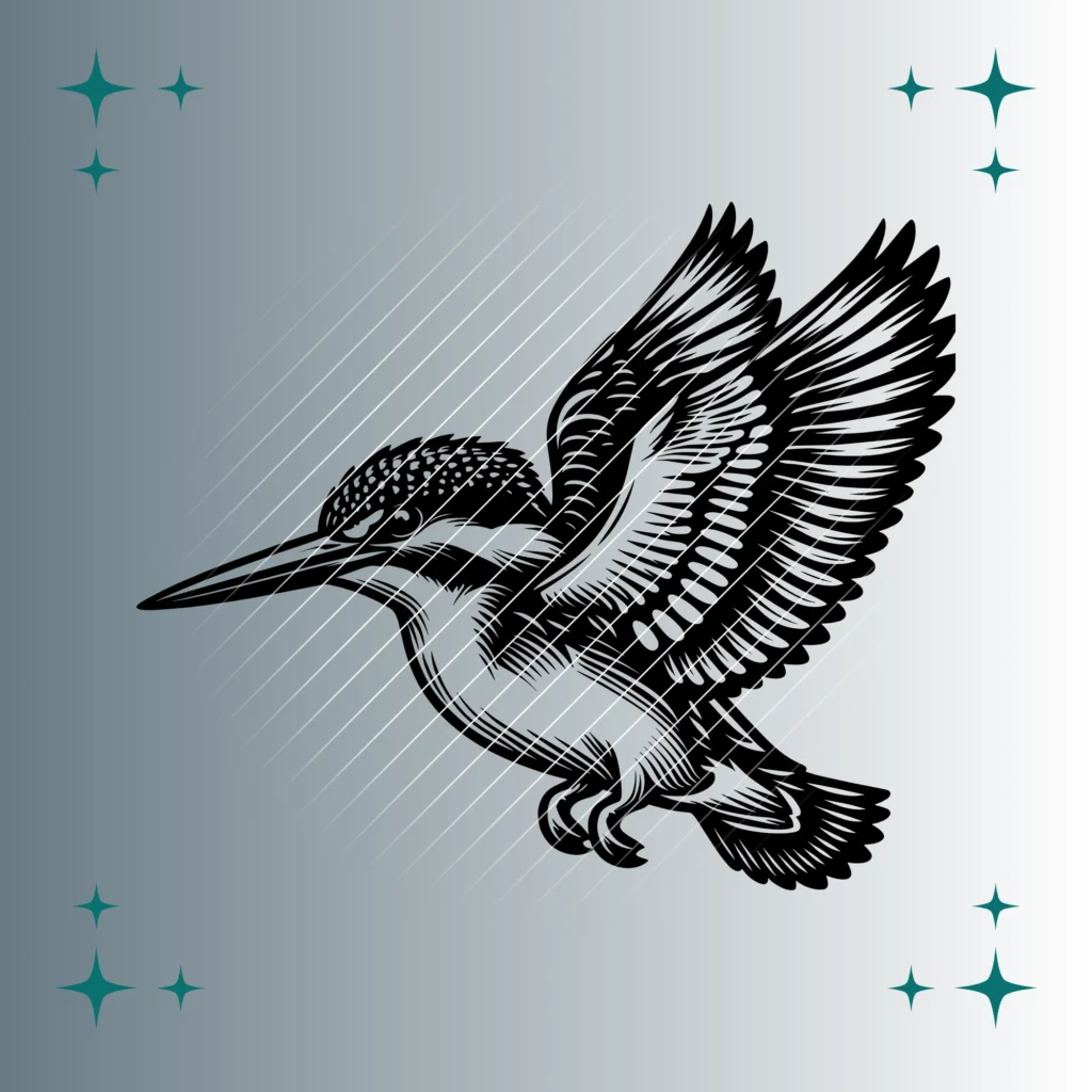 Eisvogel | Plotterdatei | SVG & PNG