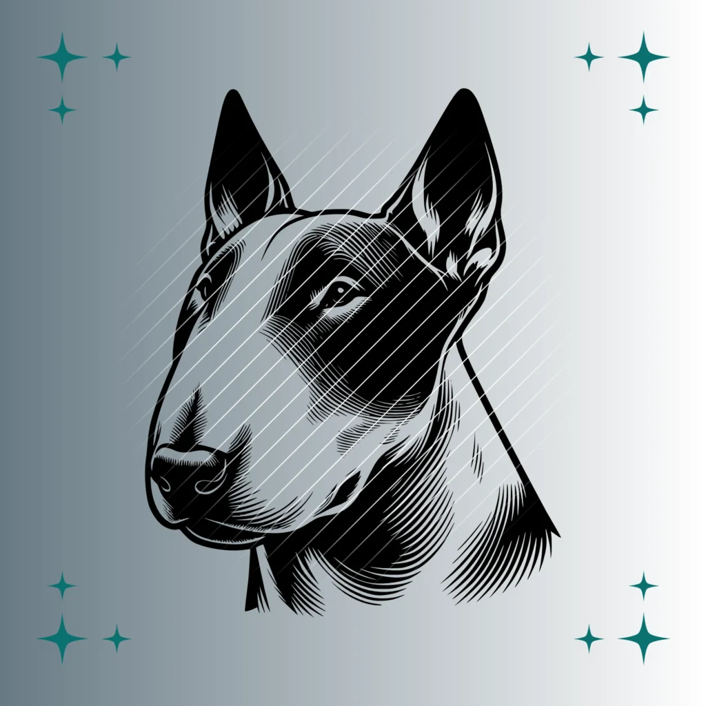 English Bull Terrier Hund #2 | Plotterdatei SVG & PNG