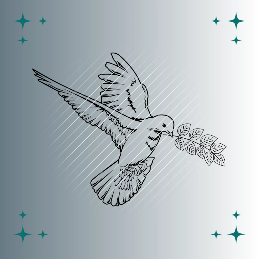 Friedenstaube | Plotterdatei | SVG & PNG