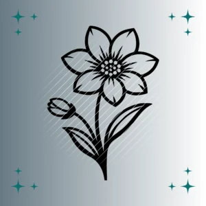 Frühlingsblume #2 | Plotterdatei SVG & PNG