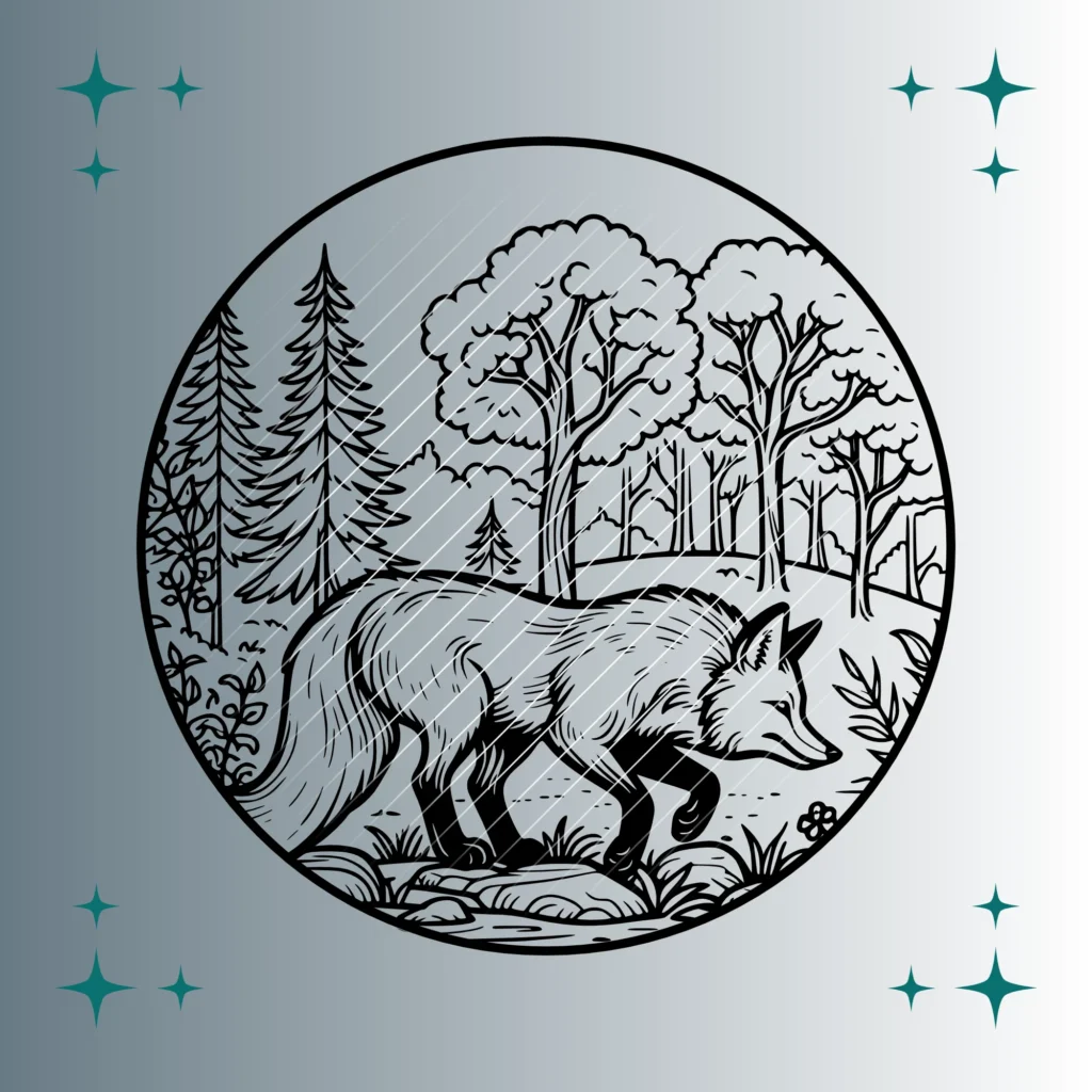 Fuchs #3 | Plotterdatei | SVG & PNG