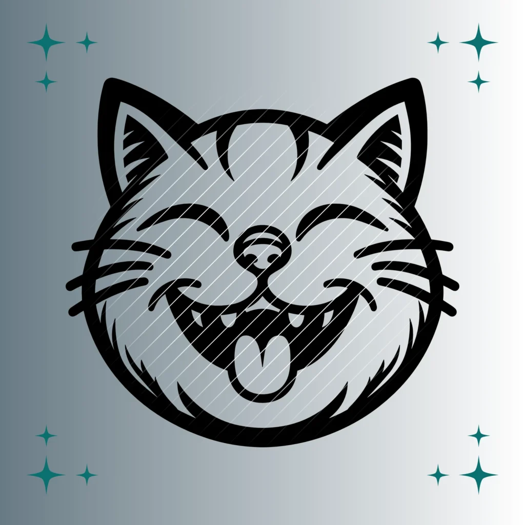 Grinsekatze | Plotterdatei | SVG & PNG