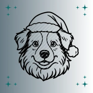 Happy Australian Shepherd Weihnachtsmütze | Plotterdatei | SVG & PNG