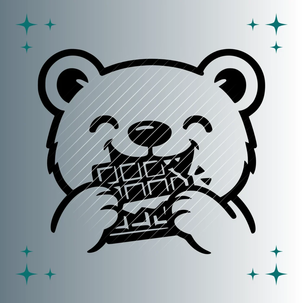 Happy Bär Schokolade | Plotterdatei | SVG & PNG