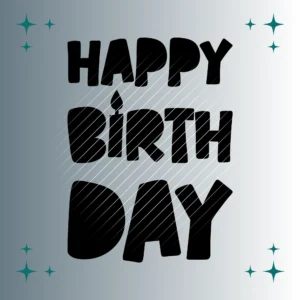 Happy Birthday Stencil | Plotterdatei SVG & PNG