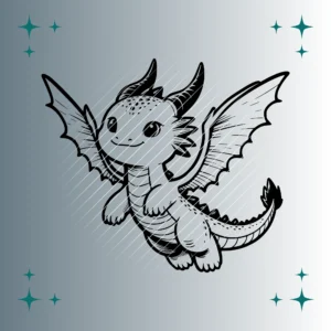 Happy Drache #3 | Plotterdatei | SVG & PNG