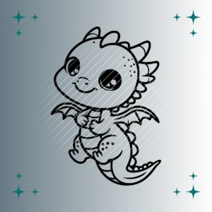 Happy Drache #4 | Plotterdatei | SVG & PNG