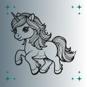 Happy Einhorn #3 | Plotterdatei | SVG & PNG