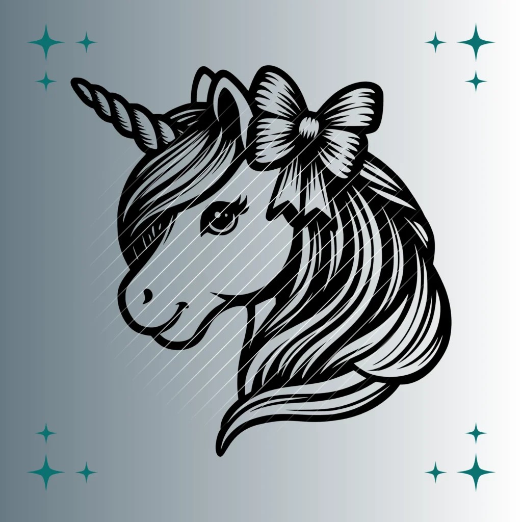 Happy Einhorn #4 | Plotterdatei | SVG & PNG