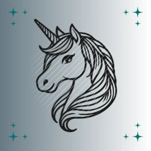 Happy Einhorn | Plotterdatei | SVG & PNG