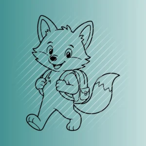 Happy Fuchs Schulranzen | Plotterdatei | SVG & PNG
