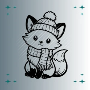 Happy Fuchs Winter #2 | Plotterdatei | SVG & PNG