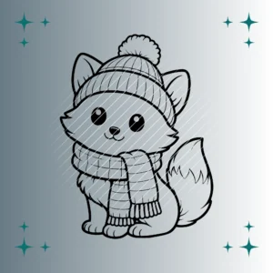 Happy Fuchs Winter | Plotterdatei | SVG & PNG