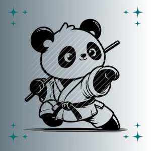 Panda Karate | Plotterdatei | SVG & PNG