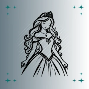 Happy Prinzessin #2 | Plotterdatei SVG & PNG