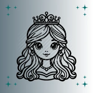 Happy Prinzessin | Plotterdatei SVG & PNG