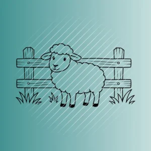 Happy Schaf | Plotterdatei SVG & PNG