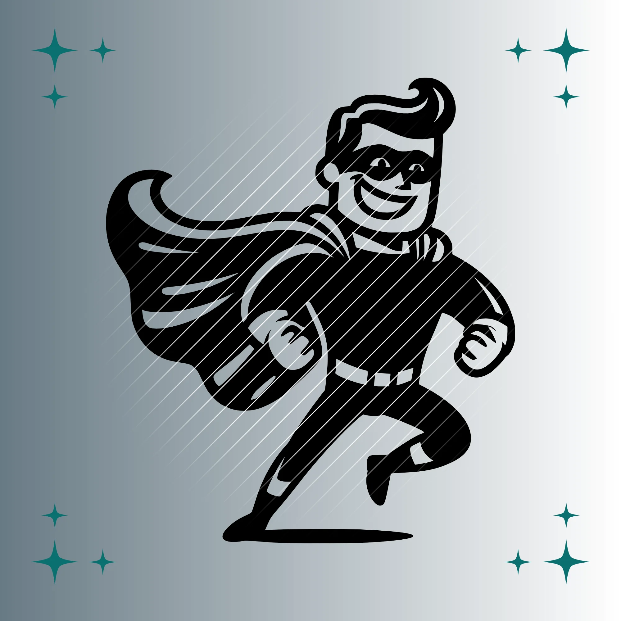 Happy Superheld | Plotterdatei SVG & PNG