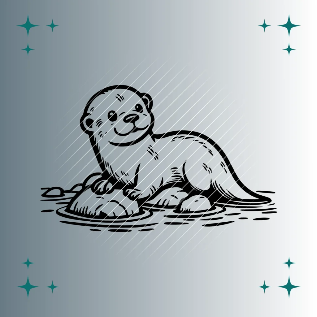 Happy Zwergotter | Plotterdatei | SVG & PNG