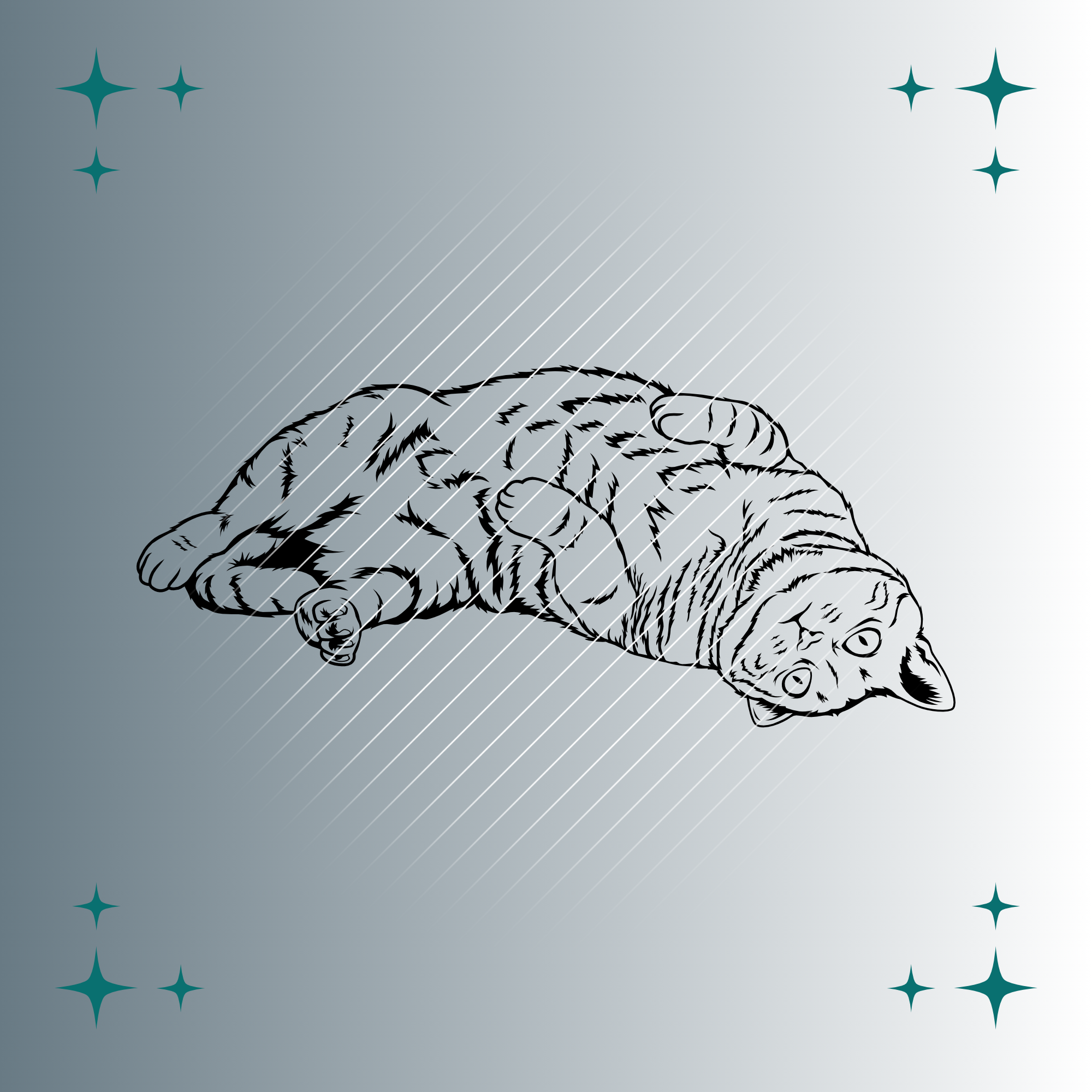 Hauskatze | Plotterdatei | SVG & PNG