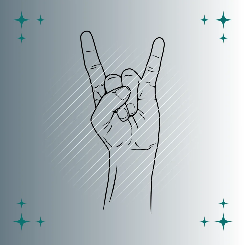 Heavy Metal Handzeichen | Plotterdatei | SVG & PNG