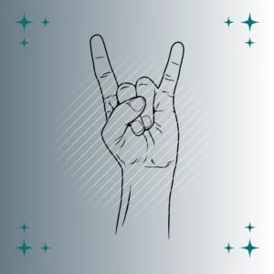 Heavy Metal Handzeichen | Plotterdatei | SVG & PNG