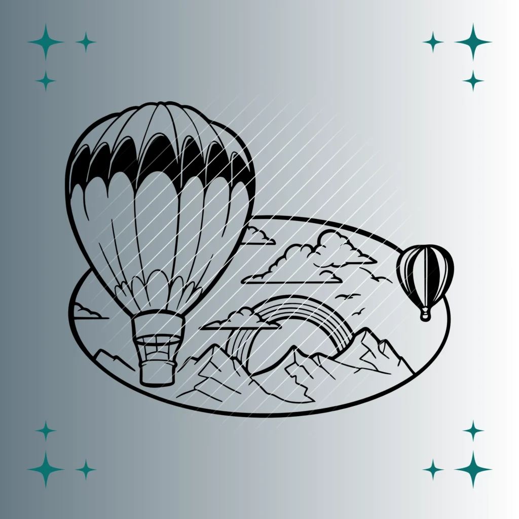 Heißluftballon #2 | Plotterdatei | SVG & PNG