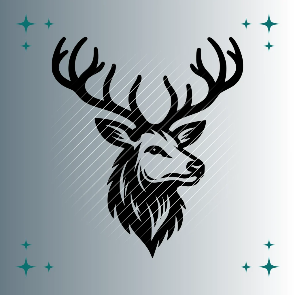 Hirsch #3 | Plotterdatei | SVG & PNG
