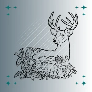 Hirsch & Wildschwein | Plotterdatei | SVG & PNG