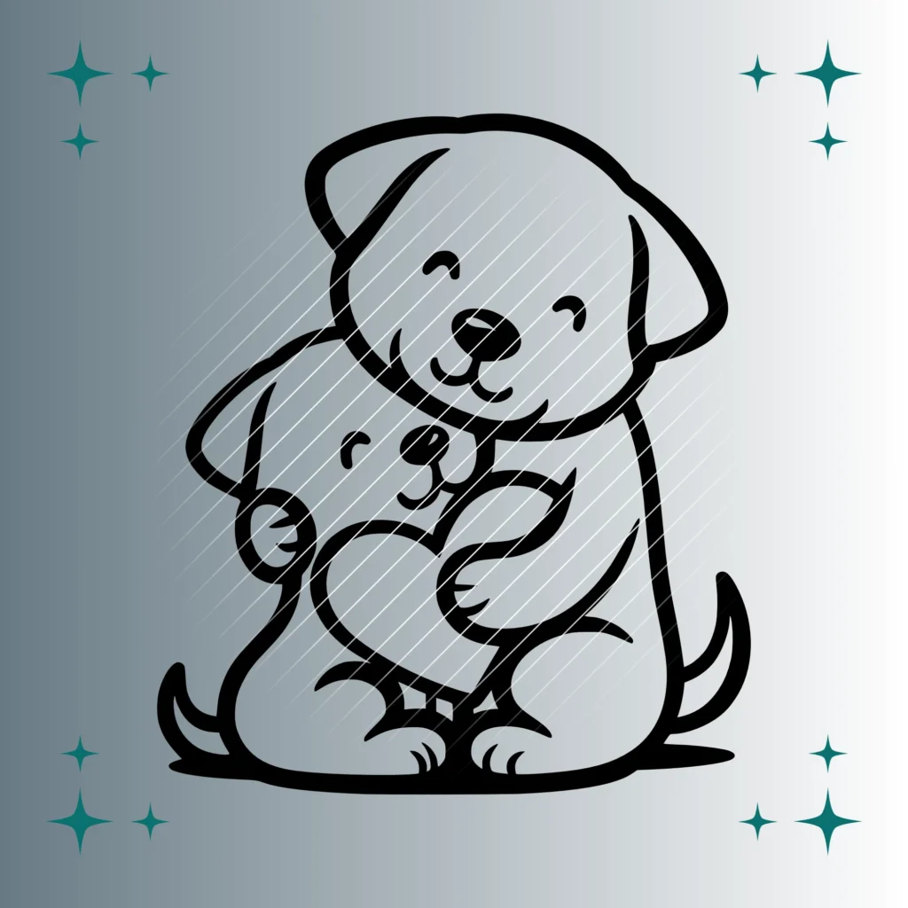 Hunde Herz | Plotterdatei | SVG & PNG