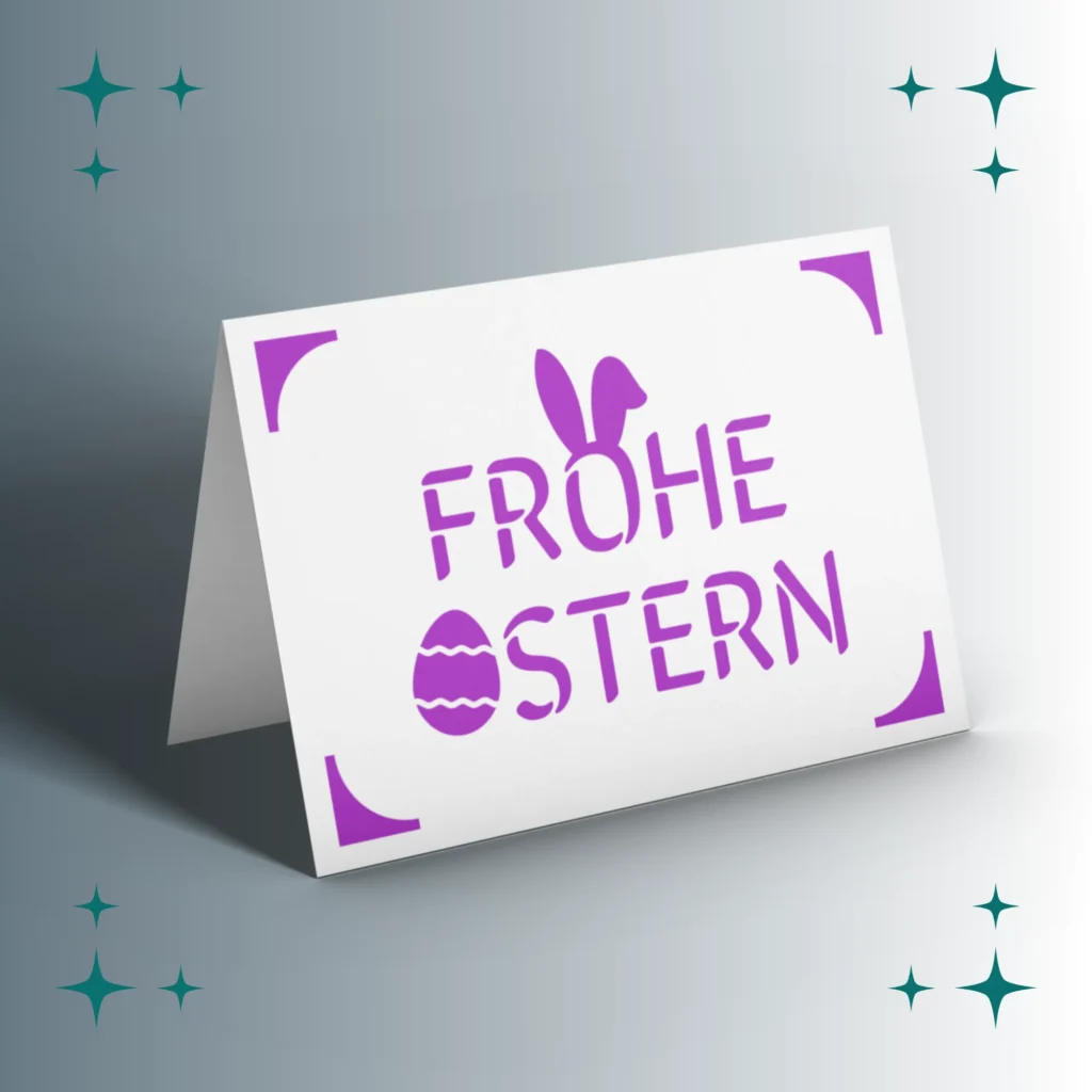 Karte Frohe Ostern #2 | Plotterdatei SVG
