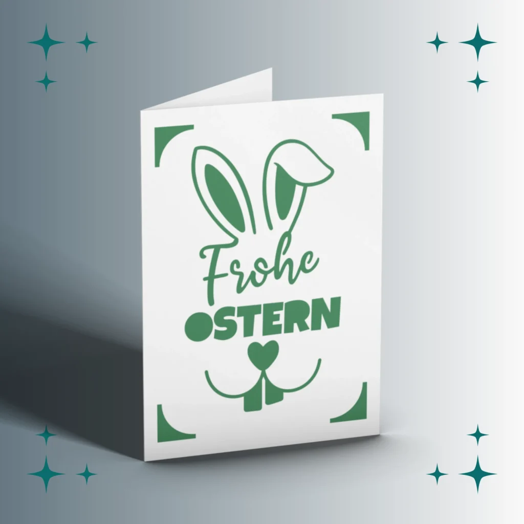 Karte Frohe Ostern | Plotterdatei SVG & PNG