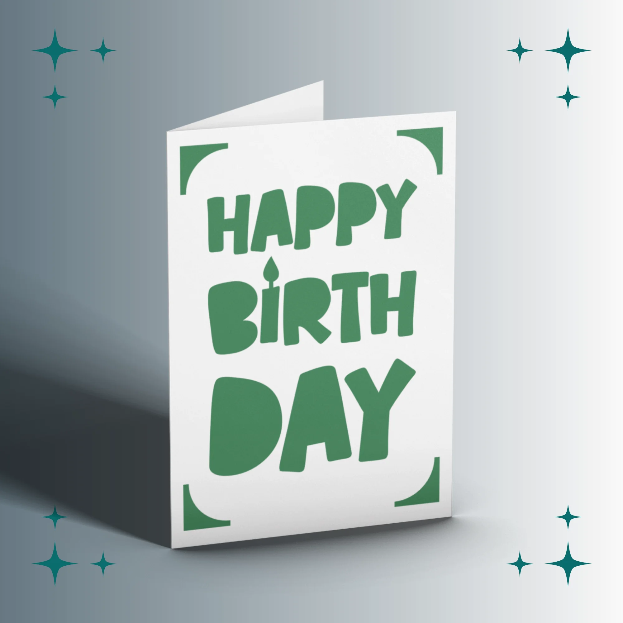 Karte Happy Birthday Stencil | Plotterdatei SVG & PNG