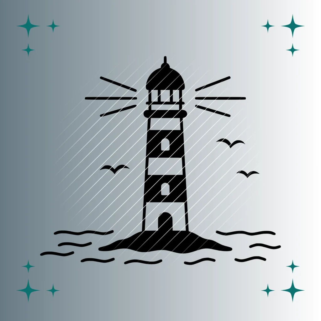 Leuchtturm #4 | Plotterdatei | SVG & PNG