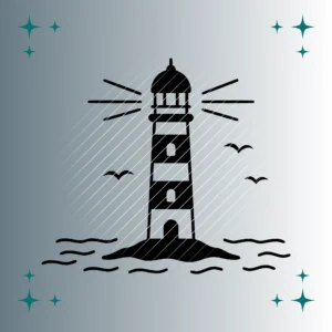 Leuchtturm #4 | Plotterdatei | SVG & PNG