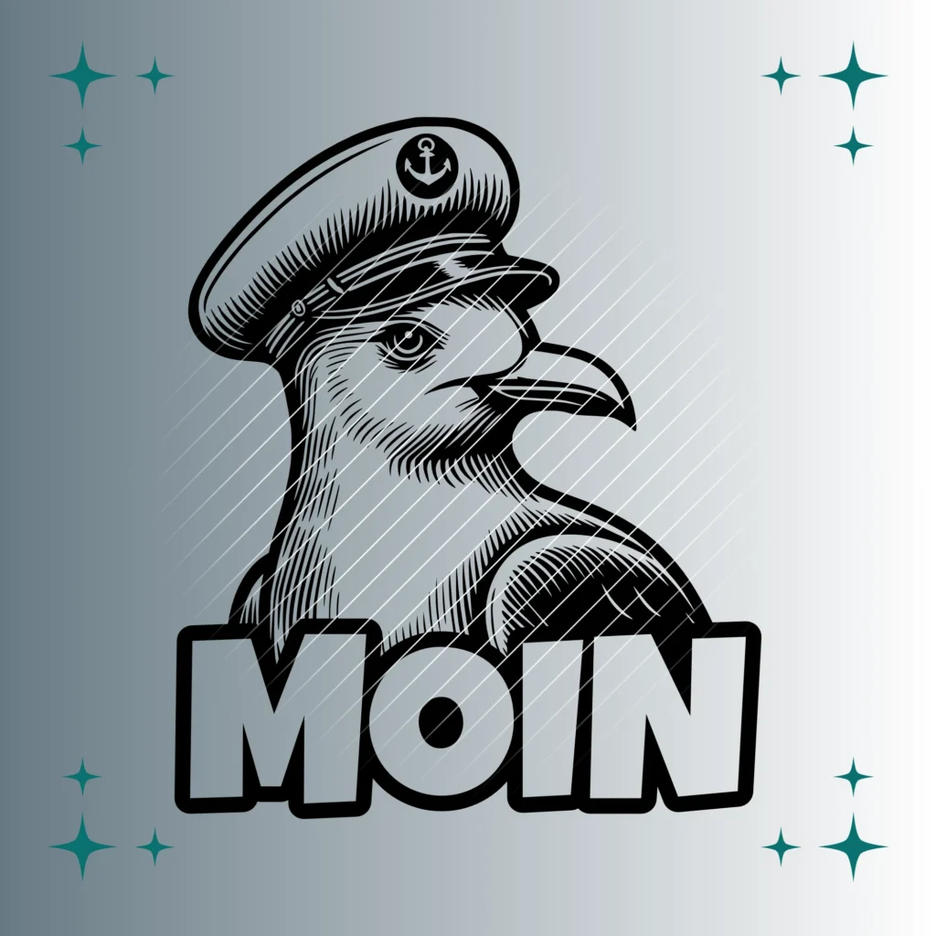 Moin Seemöwe Matrosenmütze | Plotterdatei | SVG & PNG