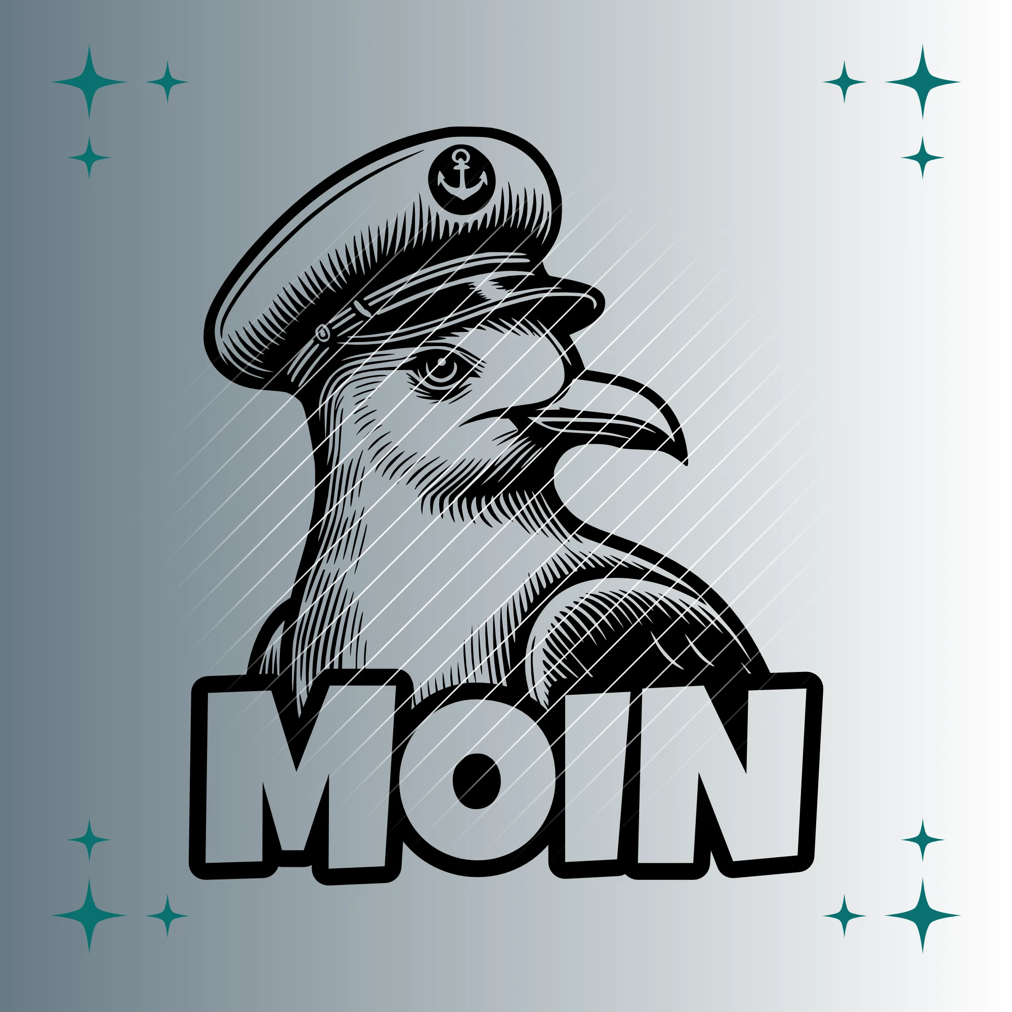 Moin Seemöwe Matrosenmütze | Plotterdatei | SVG & PNG