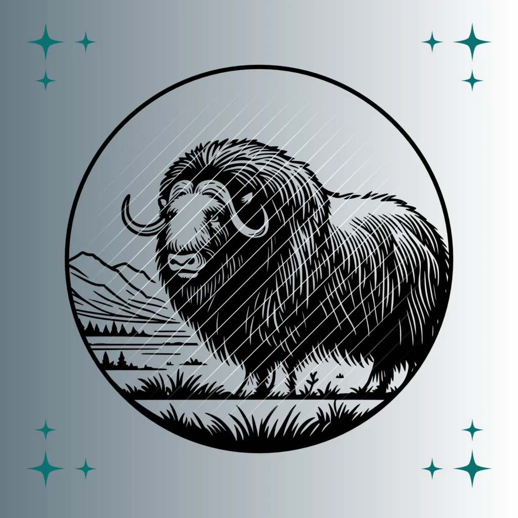 Moschusochse #3 | Plotterdatei SVG & PNG
