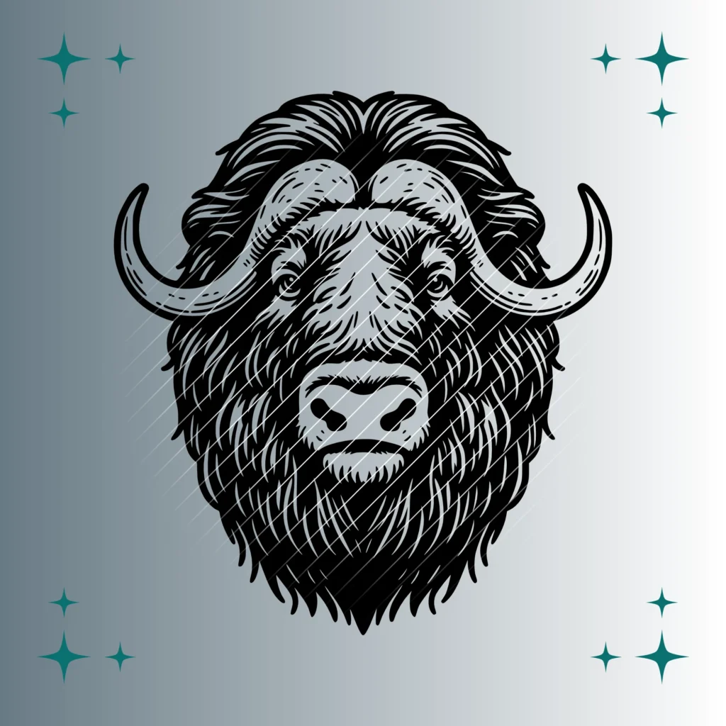 Moschusochse | Plotterdatei SVG & PNG