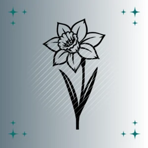 Narzisse | Plotterdatei SVG & PNG