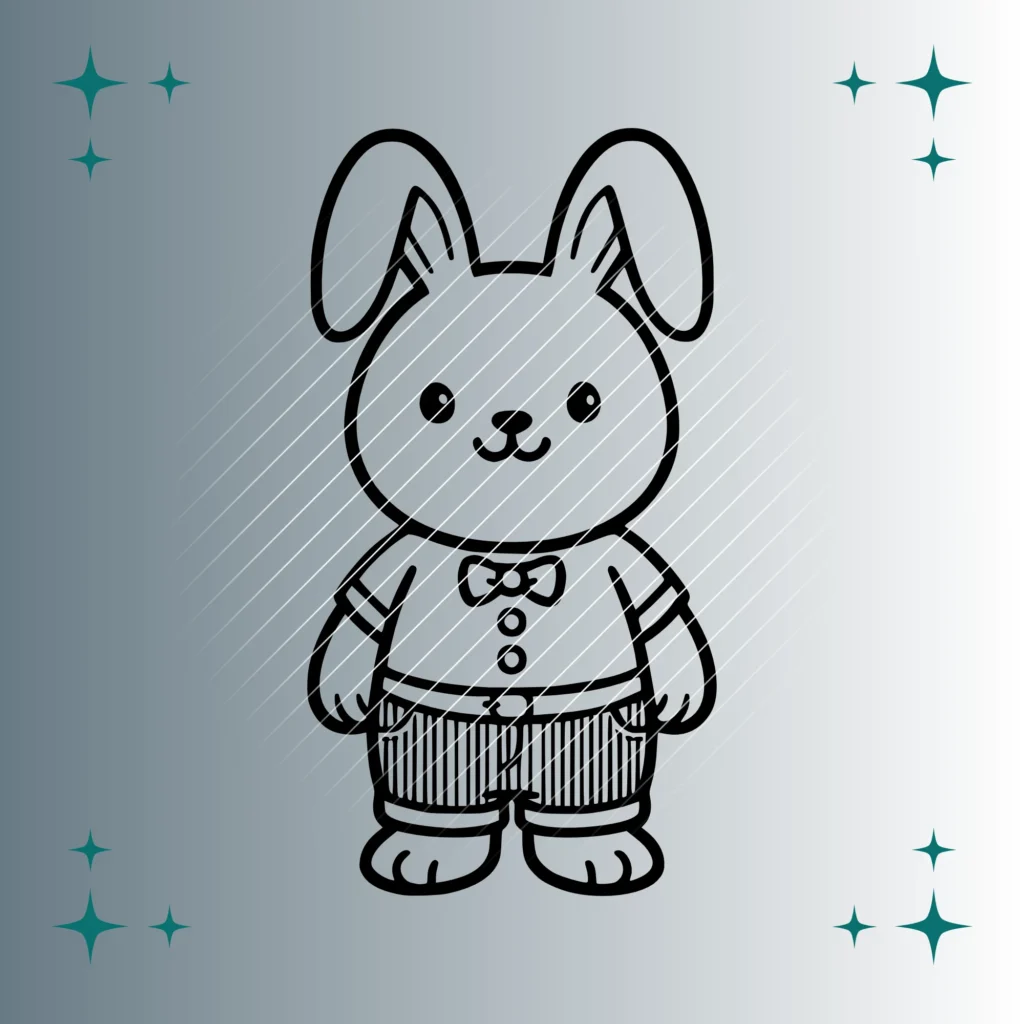 Osterhase #2 | Plotterdatei SVG & PNG
