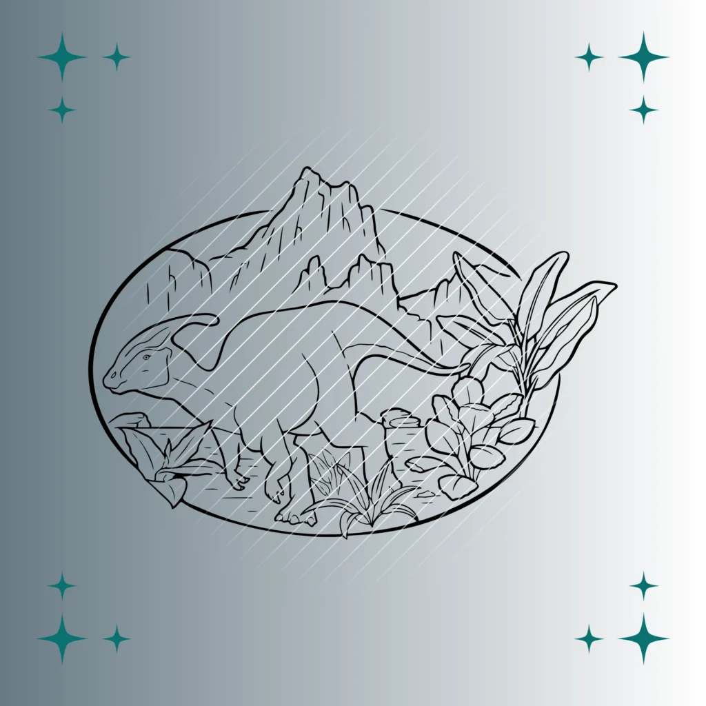 Parasaurolophus | Plotterdatei | SVG & PNG