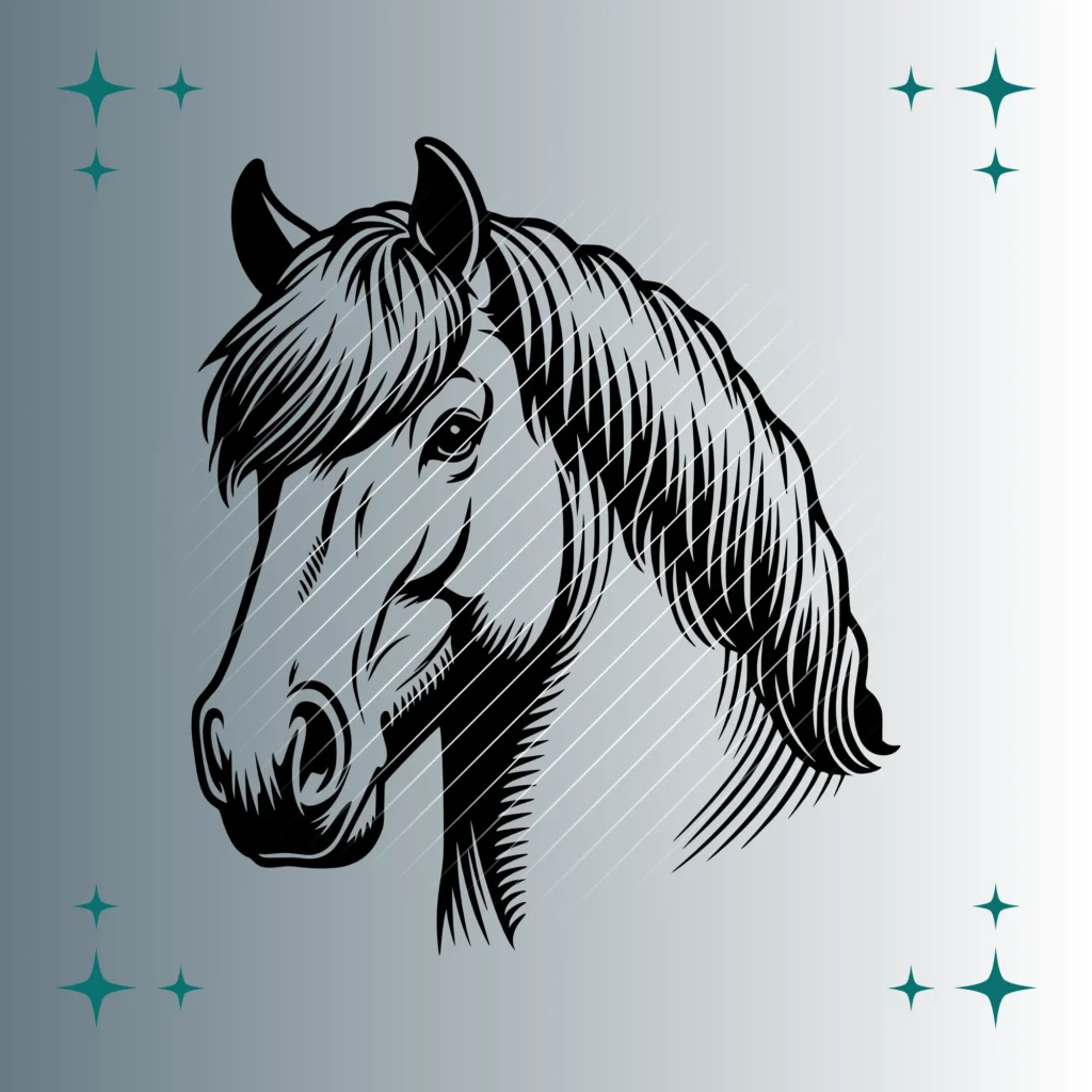 Pferd #3 | Plotterdatei | SVG & PNG