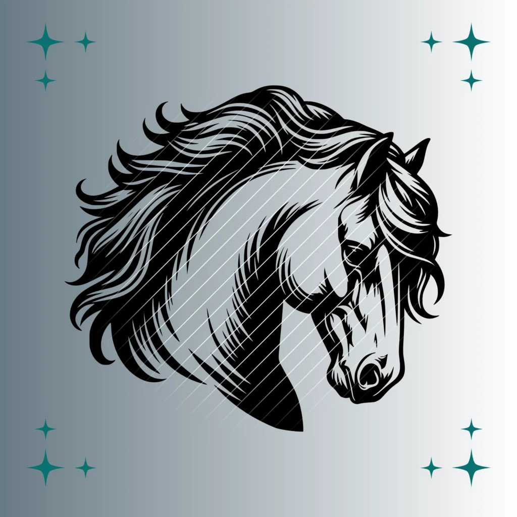 Pferd #4 | Plotterdatei | SVG & PNG