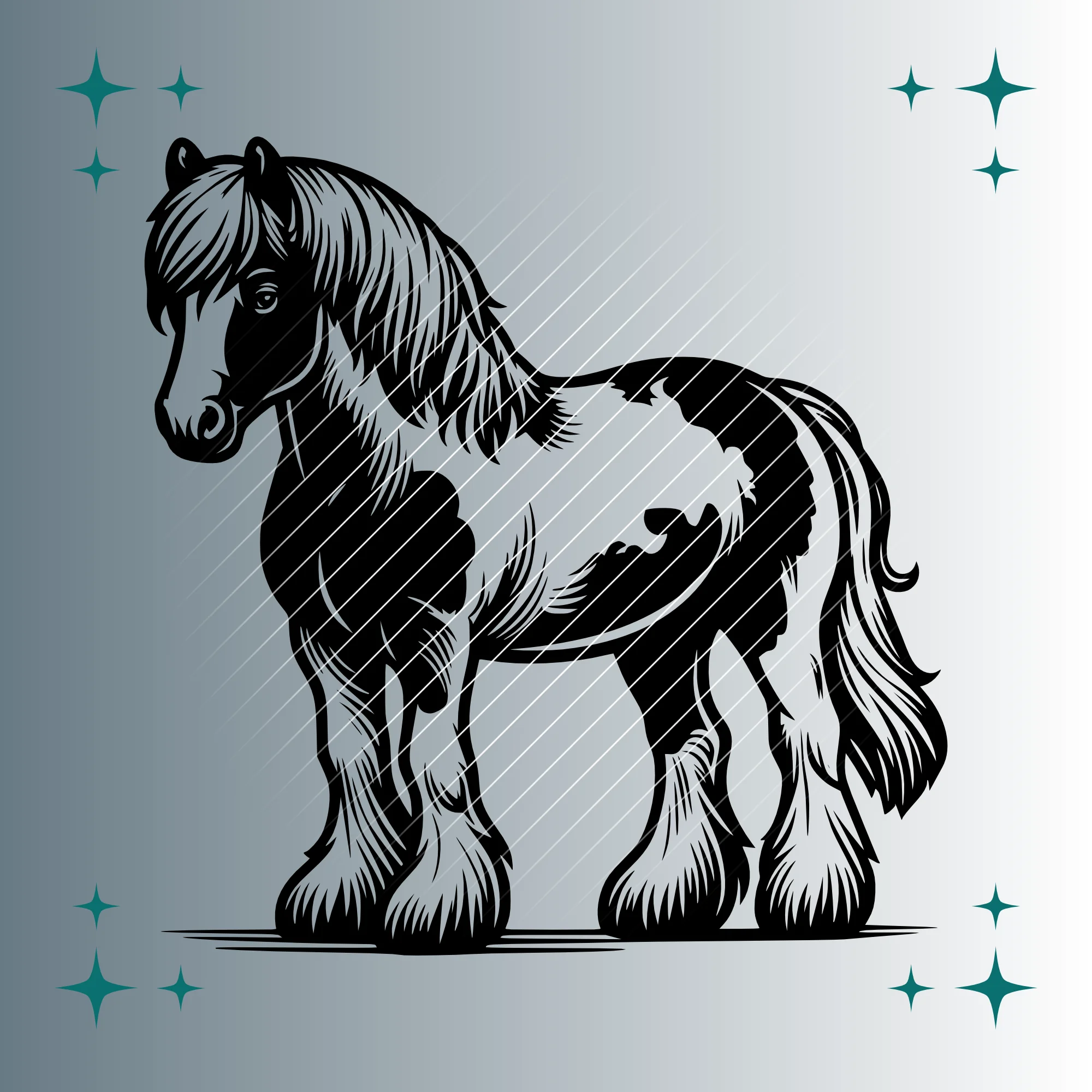 Pferd #5 | Plotterdatei | SVG & PNG
