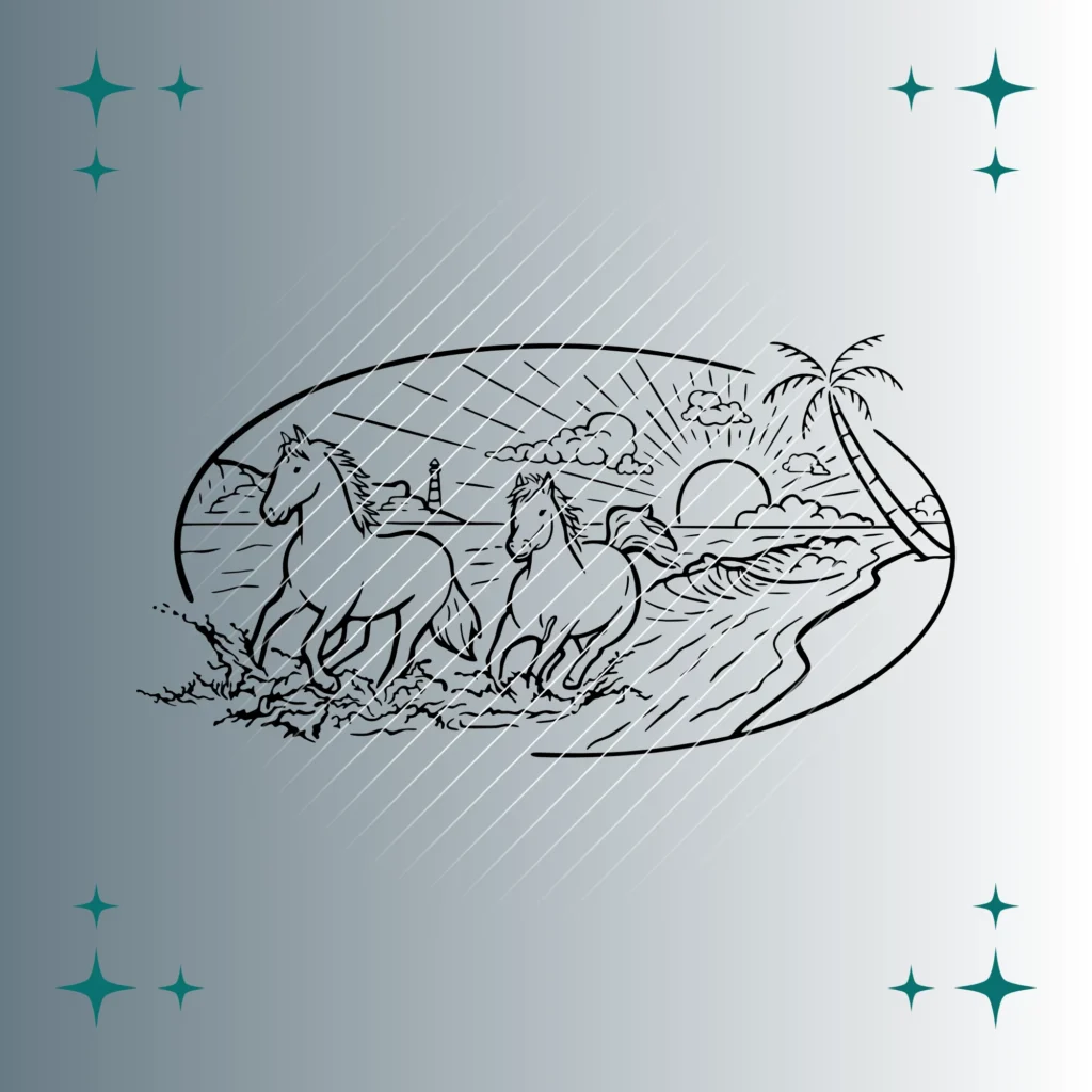 Pferde | Plotterdatei | SVG & PNG